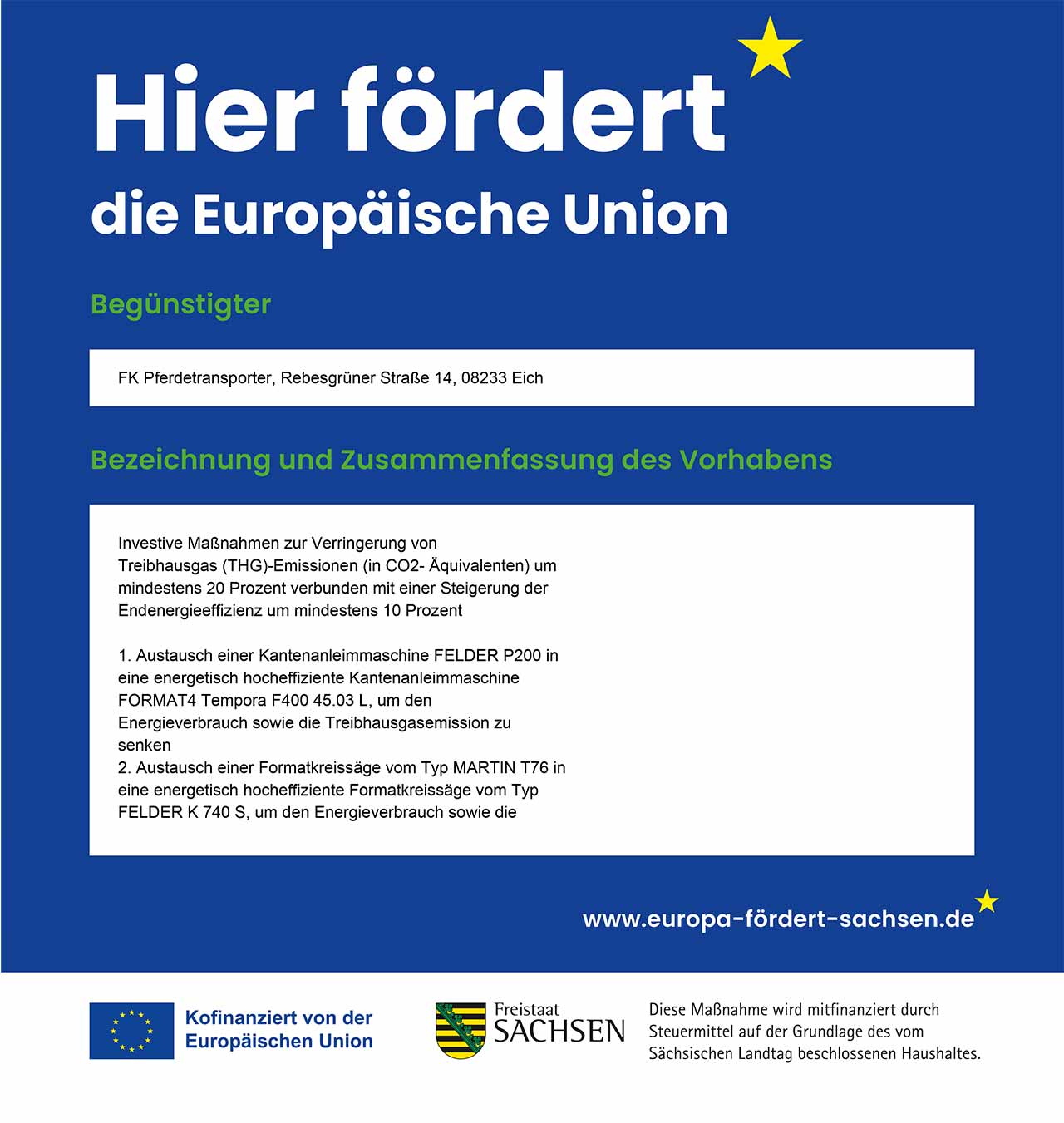 Förderung durch die Europäische Union