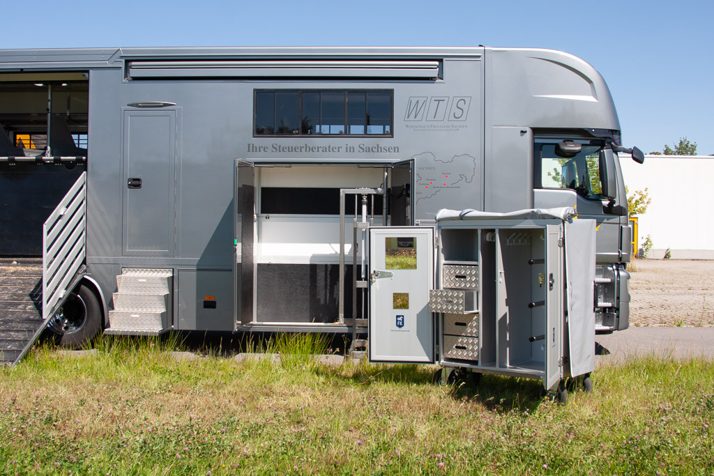 Seitenansicht gegenüber vom Pop-Out 
